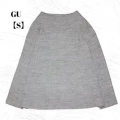 アクリル　美品　GU　ジーユー【S】トップス　セーター　グレー