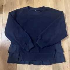 GU ジーユー　キッズ　フリル　フリース　長袖　トップス　140