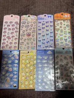 【新品未開封】サンリオ　ぷくっとシール ダイソー8枚セット！