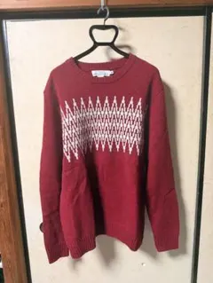 H&M ニット セーター レッド ホワイト