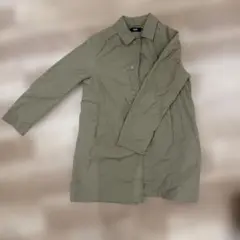 AZUL by moussy カーキ トレンチコート ナイロン製