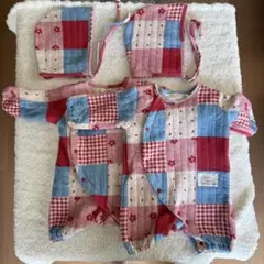 first closet パッチワークロンパース　双子のサムネイル