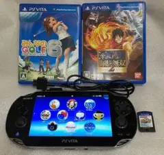 SONY PSVITA ワンピース海賊無双 みんゴル6 パワプロ 中古セット