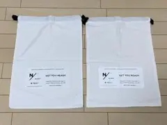 N/SLEEP 巾着袋 NEUTRALWORKS 2枚セットホワイト 旅行用