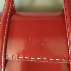 POLLINI ハンドバッグ レッド イタリア製のサムネイル