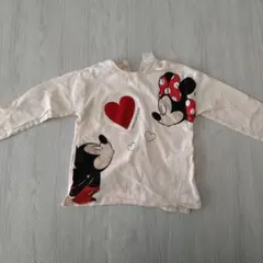 ミッキー ミニー 長袖カットソー 110cm
