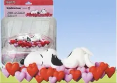 スヌーピー ハート　フィギィア　ピーナッツ　レトロ　スヌーピーミュージアム