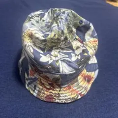 NEWERA 花柄 バケットハット ネイビー系