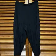 ブラック プリーツ サルエルパンツ