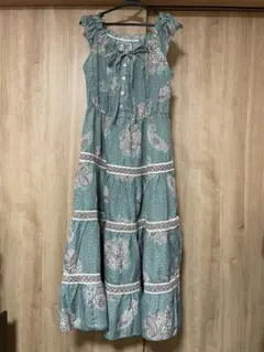 最終価格！ペイズリー柄ノースリーブロングワンピース