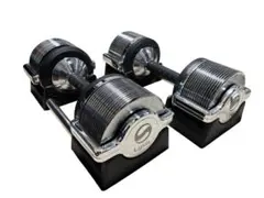 セット販売 ①ライシン メタルダンベル 32kg 1kg刻み 可変式ダンベルのサムネイル