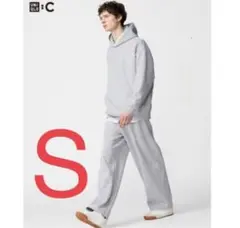 新品未使用　UNIQLO:C ユニクロシー スウェットワイドパンツ Sサイズ