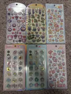 ♡*n様 コットンパフィーシールなど　6枚セット