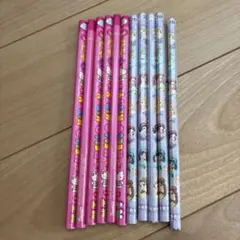 ハローキティ・ディズニープリンセス 2B鉛筆セット