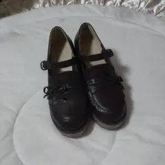 メリージェーンスタイル シューズ ダークブラウン