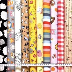 14)綿生地まとめ売り10点
