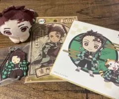 鬼滅の刃 竈門炭治郎 ぬいぐるみ ラバスト 色紙 ステッカー