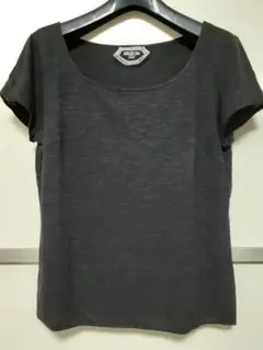 【美品】MARLENE DAM ITALY 半袖カットソー　ダ―クブラウンのサムネイル