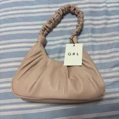 GRL ギャザーハンドルバッグ ピンク