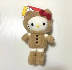 ハローキティ展　くま　ぬいぐるみ　ダグつき