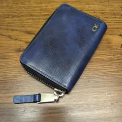 Calvin Klein牛革ファスナー付きコインケース 定価12100円