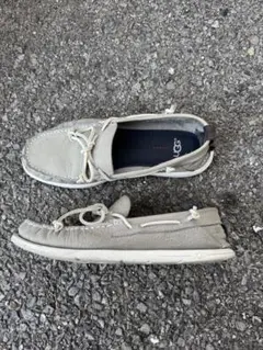 アグ　UGG モカシン　シューズ　スリッポン　グレー