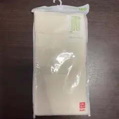 新品◎ UNIQLO リブレギンス レギュラーフィット 100 白 ◎