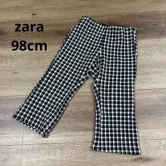ZARA 98cm ギンガムチェック　フレアパンツ