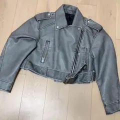 SHEIN グレーライダースジャケット　Mのサムネイル