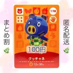 【住民】 178 クッチャネ どうぶつの森 amiiboカード