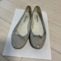 【希少】repetto レザー バレエシューズ ラウンドトゥ ホワイト 39.5 希少】repetto レザー バレエシューズ ラウンドトゥ ホワイト 39.5