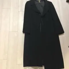 超希少　川久保玲本人期80s トリココムデギャルソン　ロングチェスターコート　黒 トリコ コムデギャルソン チェスターコート ネイビー 超希少