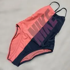 NIKE 女子用ワンピース水着 ピンク ネイビー