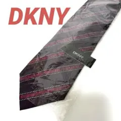 【新品未使用】DKNY ストライプ ネクタイ