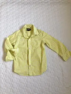 GAP kids⭐︎イエローチェックシャツ 110cm