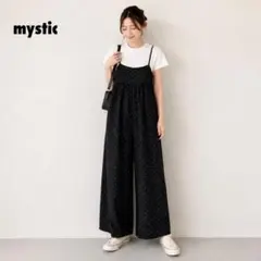 ミスティック　ドット柄サロペット　オールインワン　フェミニン　ママ　上品　夏服のサムネイル