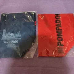 POMPADOUR エコバッグ 赤・青 2点セット ポンパドウル