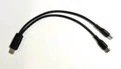 多機能2 in 1 USBタイプC Yスプリッタケーブル SAC-125