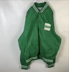 ワンポイントロゴ　2XL みどり　アウター　ジャケット　メンズ　古着