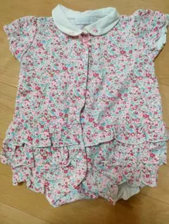 bebeべべ　花柄　ロンパース　70cm　女の子　赤ちゃん