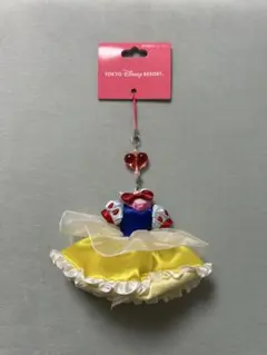 ディズニー 白雪姫 ドレス型ストラップ 携帯電話クリーナー