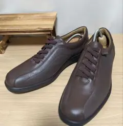 ムーンスターワールドマーチ　ブラウン　サイズ26cm　4E幅広　日本製