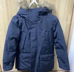黒 ファー付き ダウンコート M 130 GAP