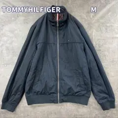 トミーヒルフィガー 紺 キルティング中綿ジャケット ロゴ入り【7568】
