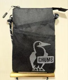 CHUMS サコッシュ ブラック メッシュポケット