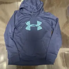 アンダーアーマー　ネイビー フード付きパーカー 1316402