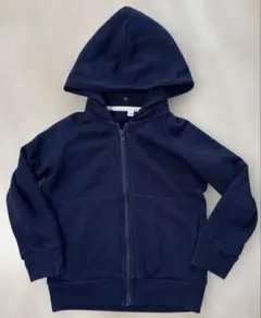 無印良品mujiパーカーキッズ110サイズネイビー