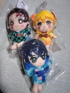鬼滅の刃 chibiぬいぐるみ 遊郭編 三体セット 未開封品 炭子 善子 猪子