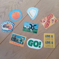 多様なデザインのステッカーセット