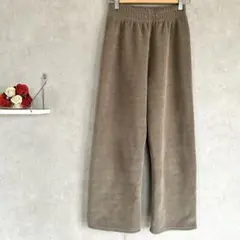 『ロパス』　厚手ワイドパンツ　Sサイズ相当　裏起毛